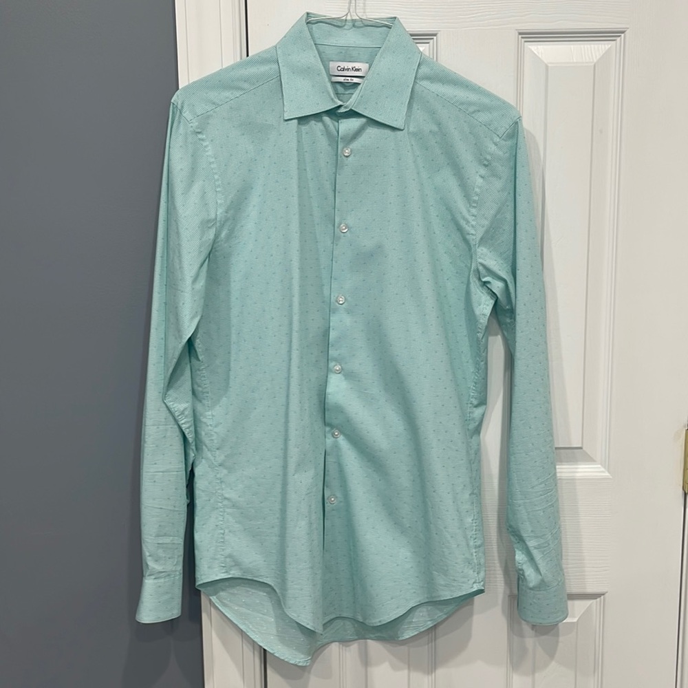 Mens Calvin Klein button up dress shirt